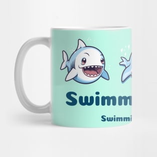 swimming class, swim kids rule, sea animals v7 Mug